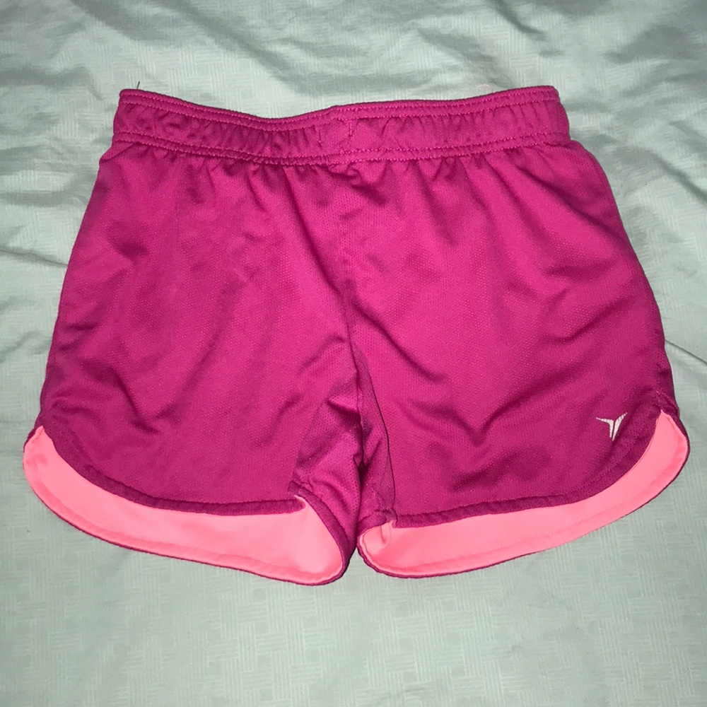 Pink athletic shorts